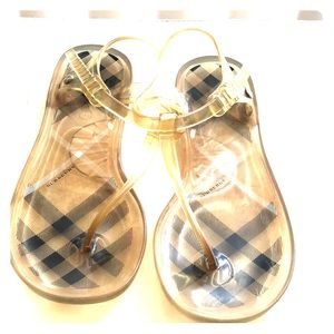 Burberry see through plastic sandals size 36/6